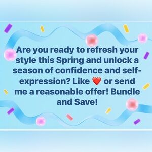 YOUR TURN! Treat yourself! You deserve it! Send me a reasonable offer!